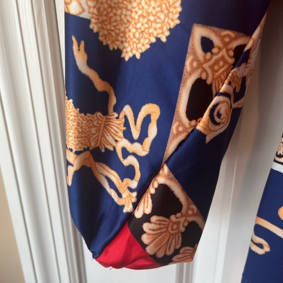 NWT Host Pick Exotic Print Lantern Sleeve Jumpsuit Juniors’ Size XL - Picture 11 of 11